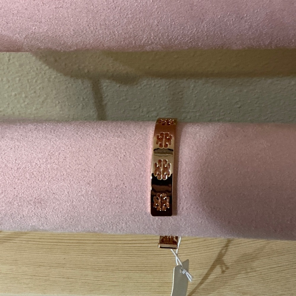 Tory Burch Rose Gold Pierce Cuff Bracelet (NWTs) - Picture 2 of 6